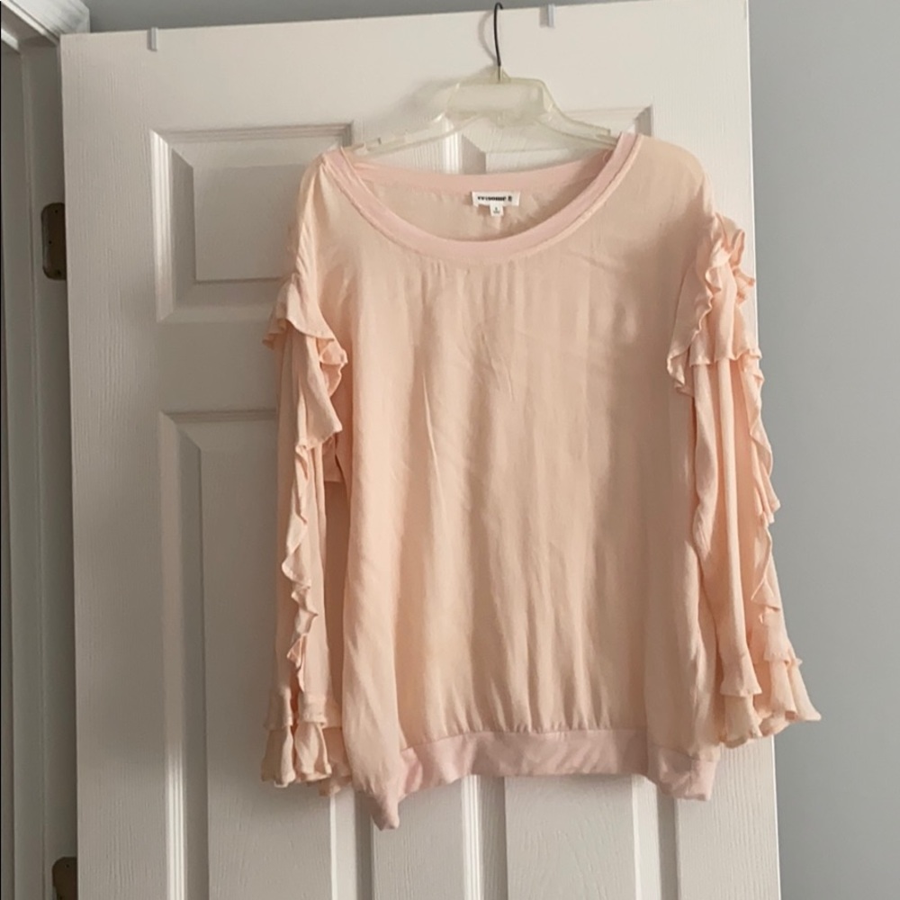 Peach blouse